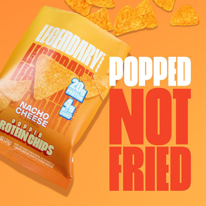 Legendary Foods Keto & Gluten-Free Protein Chips, Nacho Flavor (7x1.2oz)