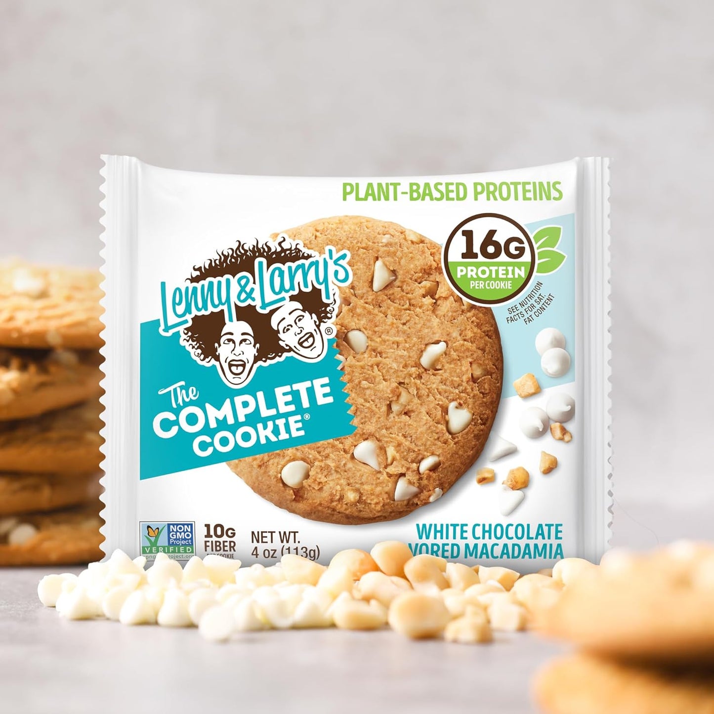 Lenny & Larry's White Chocolate Macadamia Protein Cookie, Vegan (12 Pack)