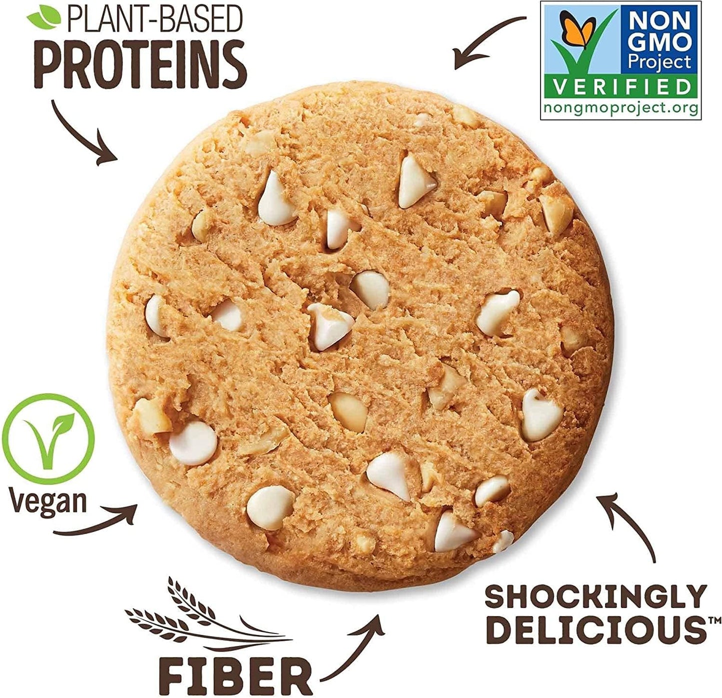 Lenny & Larry's White Chocolate Macadamia Protein Cookie, Vegan (12 Pack)