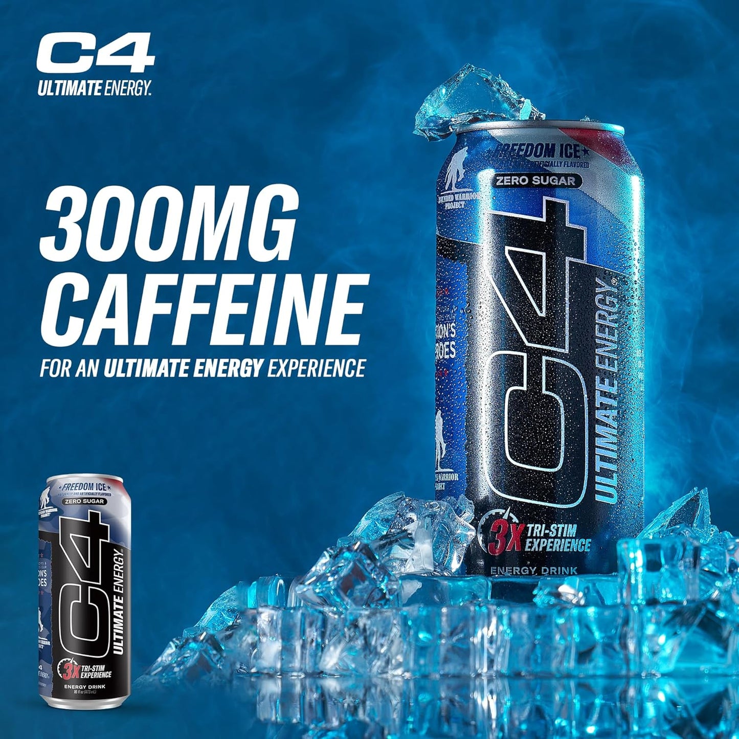 Cellucor C4 Ultimate Pre-Workout Energy Drink, Freedom Ice (16oz, Pack of 12)
