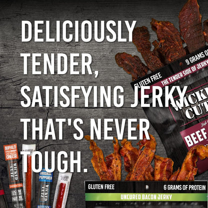 BBQ Mesquite Beef Jerky - Tender, High Protein, Gluten-Free (2 Bags)