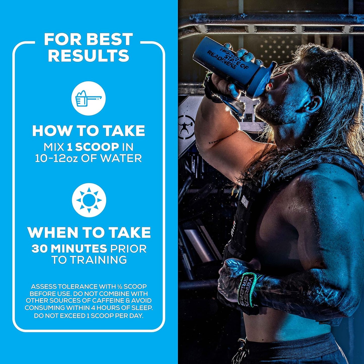 REDCON1 Total War Black Ops Preworkout, Blue Lemonade, 400mg Caffeine (20 Servings)