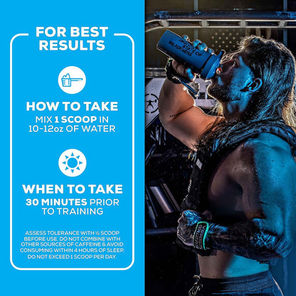 REDCON1 Total War Black Ops Preworkout, Blue Lemonade, 400mg Caffeine (20 Servings)