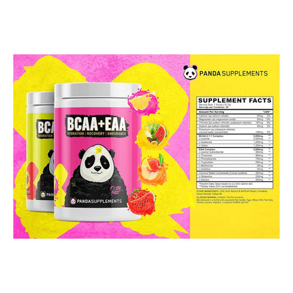 Panda Supps BCAA+EAA Intra-Workout Hydration & Recovery (30 Servings, Melon Crusher)